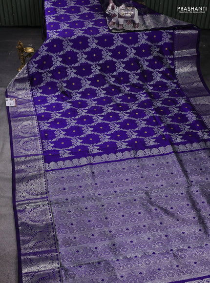 Blue Venkatagiri Silk Saree