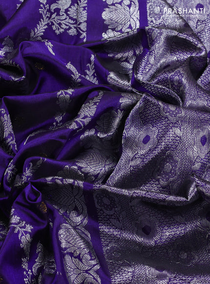 Blue Venkatagiri Silk Saree
