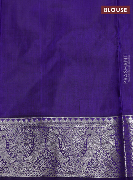 Blue Venkatagiri Silk Saree