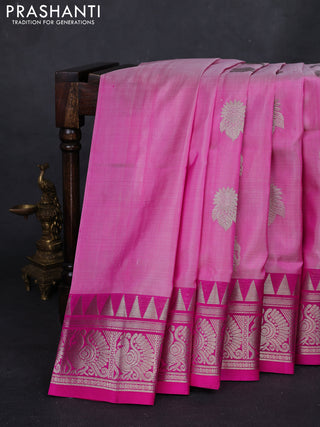 Pink Venkatagiri Silk - Buttas