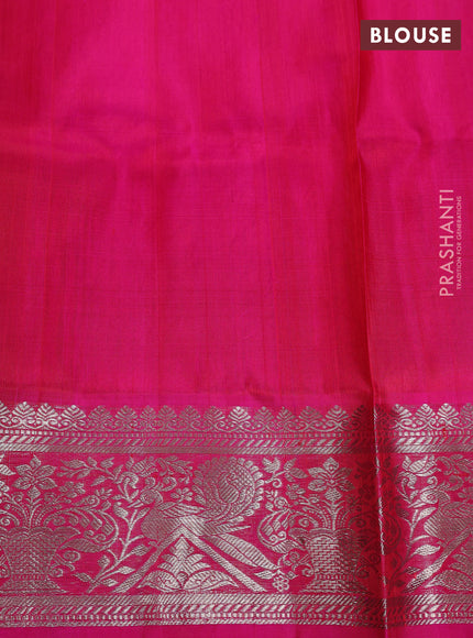 Purple & Pink Venkatagiri Silk - Buttas
