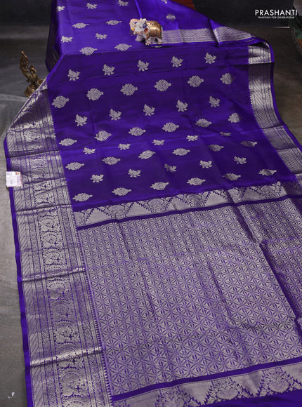 Blue Venkatagiri Silk - Buttas