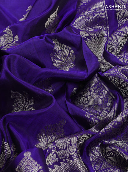 Blue Venkatagiri Silk - Buttas