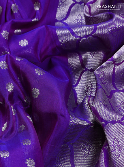 Purple Venkatagiri Silk - Buttas