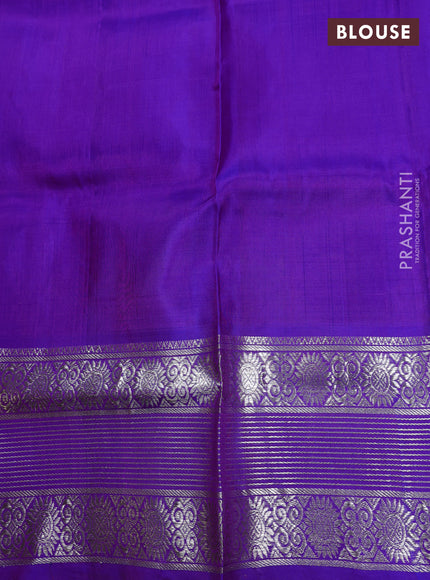 Purple Venkatagiri Silk - Buttas