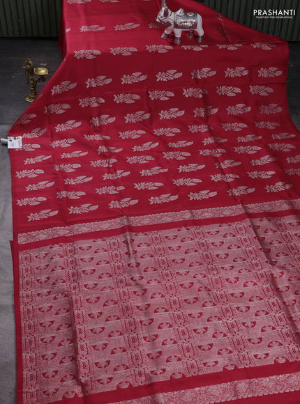Red Venkatagiri Silk - Buttas