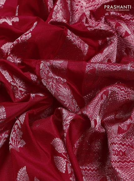 Red Venkatagiri Silk - Buttas