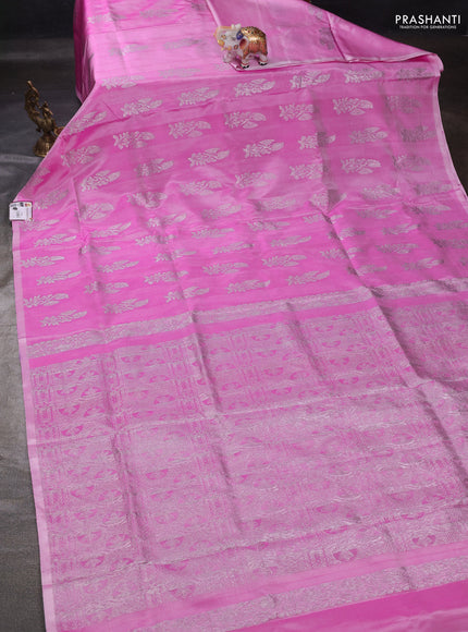 Pink Venkatagiri Silk - Buttas