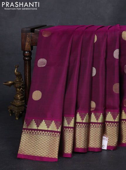 Purple Venkatagiri Silk - Jamdani