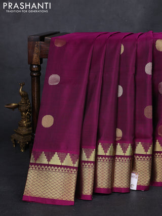 Purple Venkatagiri Silk - Jamdani