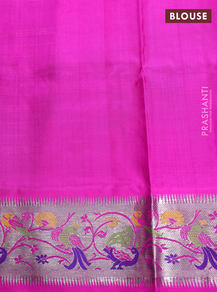 Purple & Pink Venkatagiri Silk - Checks