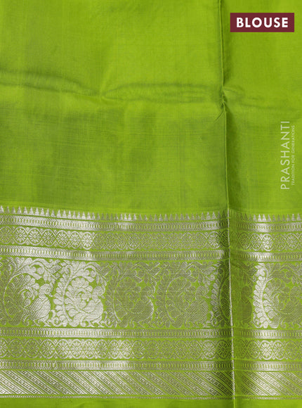 Lime Green Venkatagiri Silk - Buttas