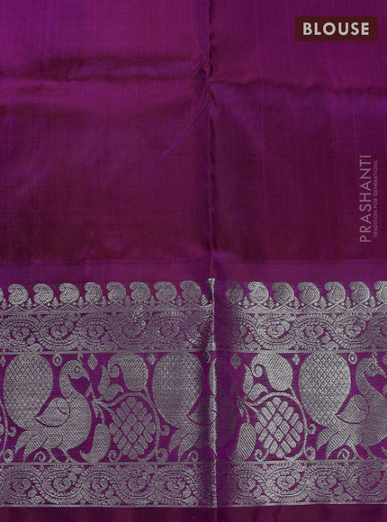 Purple Venkatagiri Silk - Buttas
