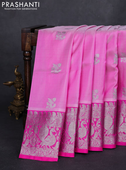 Pink Venkatagiri Silk - Buttas
