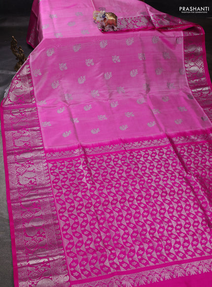 Pink Venkatagiri Silk - Buttas
