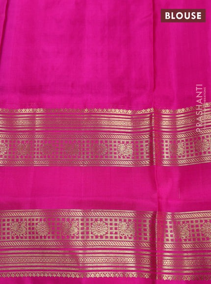 Purple & Pink Venkatagiri Silk - Checks
