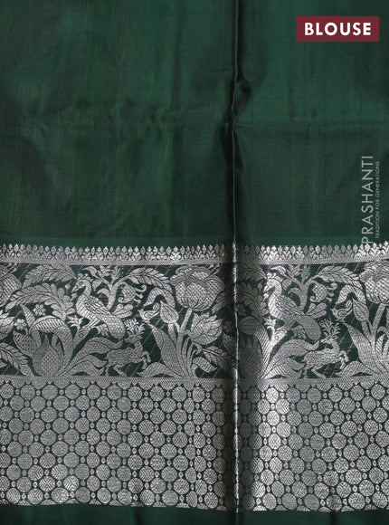 Green & Bottle Green Venkatagiri Silk - Jamdani