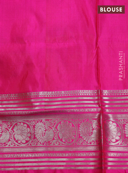 Purple & Pink Venkatagiri Silk - Buttas