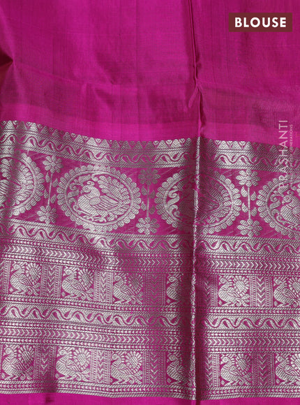 Mustard Green Venkatagiri Silk - Buttas