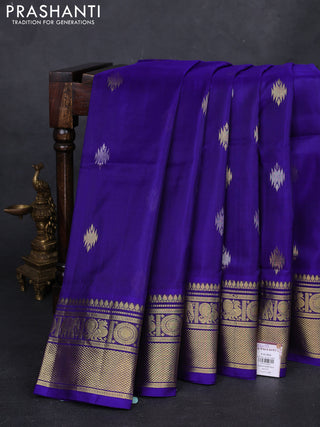 Blue Venkatagiri Silk - Jamdani