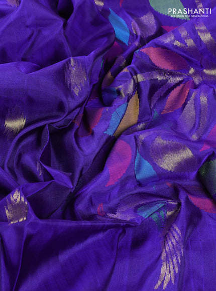 Blue Venkatagiri Silk - Jamdani