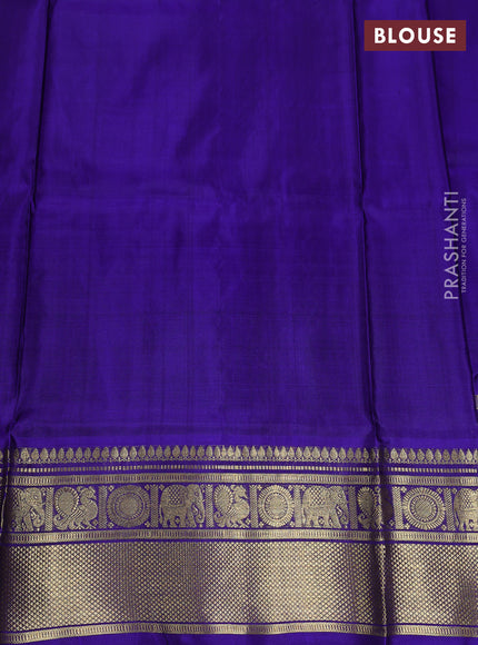 Blue Venkatagiri Silk - Jamdani