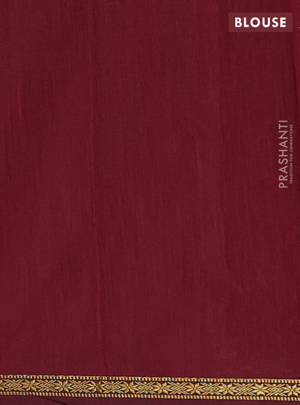 Violet & Maroon Semi Maheshwari Cotton - Buttas