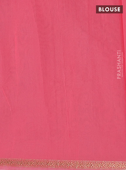 Green & Pink Semi Maheshwari Cotton - Buttas