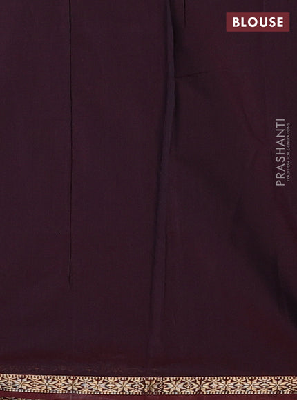 Maroon & Wine Semi Maheshwari Cotton - Buttas