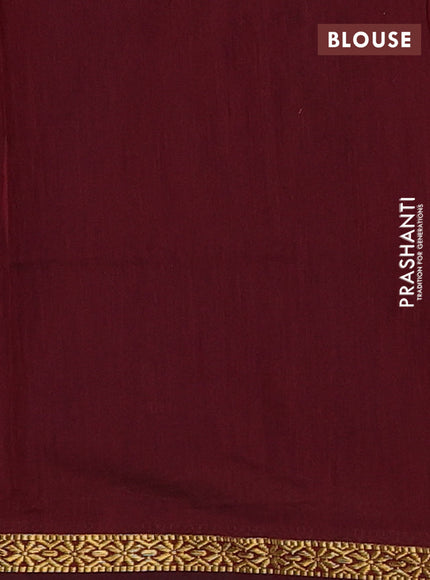 Purple & Maroon Semi Maheshwari Cotton - Buttas