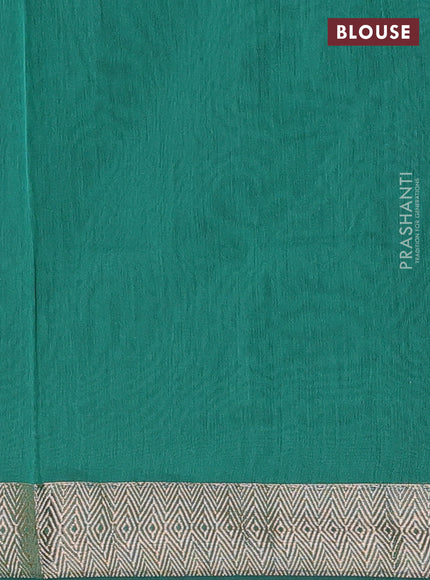 Wine & Pastel Green Semi Maheshwari Cotton - Buttas