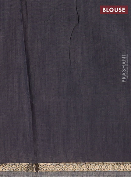 Maroon & Grey Semi Maheshwari Cotton - Buttas