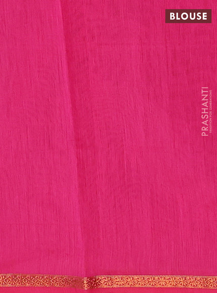 Jamun & Pink Semi Maheshwari Cotton - Buttas