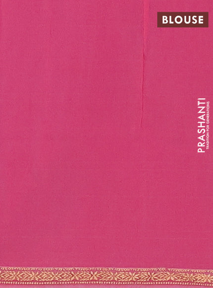 Purple & Pink Semi Maheshwari Cotton - Buttas