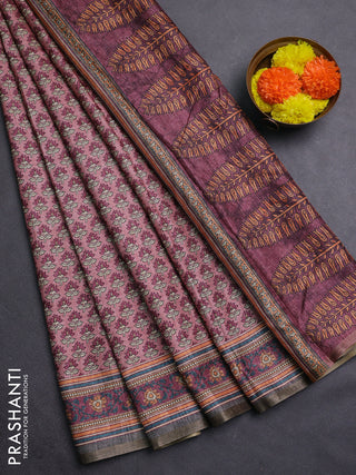 Pink Semi Tussar Saree