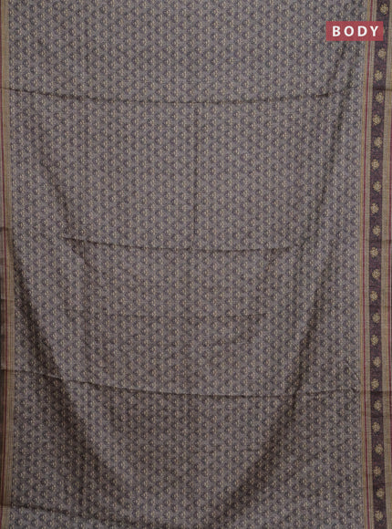Grey Semi Tussar Saree