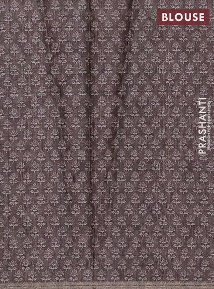 Grey Semi Tussar Saree