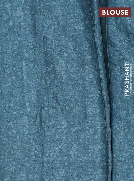 Beige Semi Tussar Saree