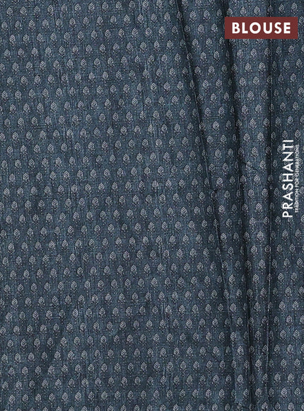 Rust Semi Tussar Saree