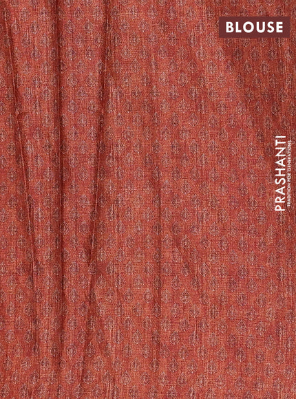 Blue Semi Tussar Saree