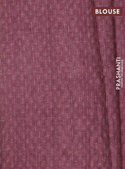 Mustard Semi Tussar Saree