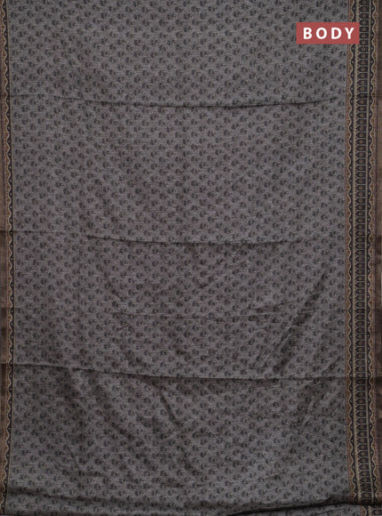 Grey Semi Tussar Saree