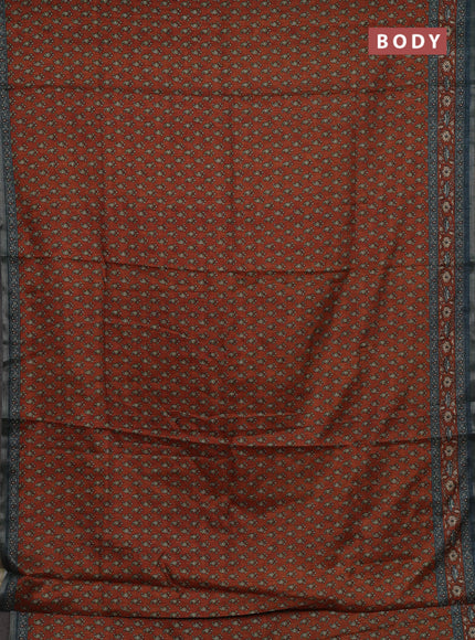Orange Semi Tussar Saree