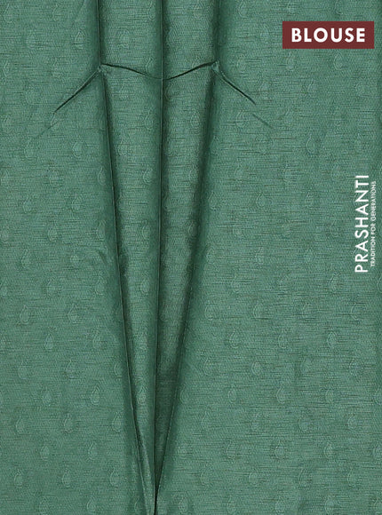 Green Semi Tussar Saree