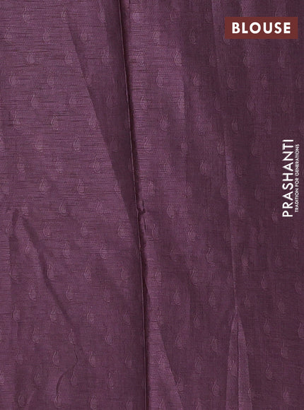 Rosy Brown Semi Tussar Saree