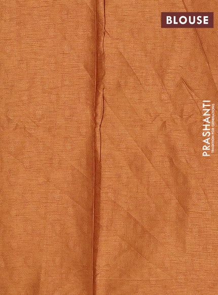 Mustard Yellow Semi Tussar Saree