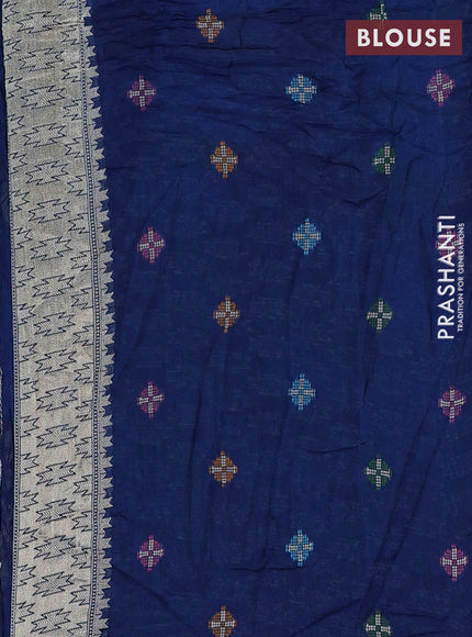 Blue Bandhani Silk Saree