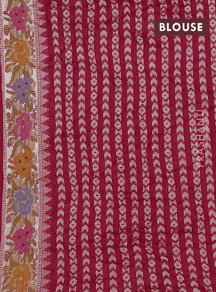 Pink Bandhani Silk Saree
