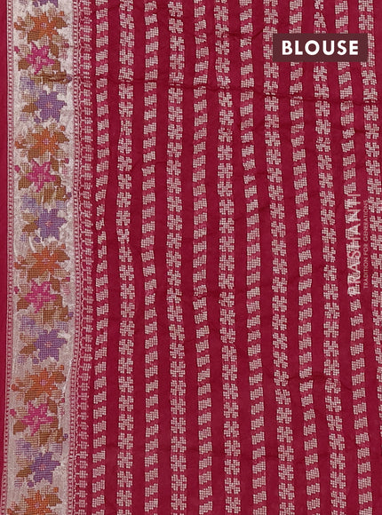 Pink Bandhani Silk Saree