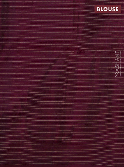 Mehendi Green & Magenta Pink Kanchipuram Soft Silk - Checks
